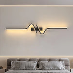 Modern Minimalist LED Strip Wall Light | Bedside Wall Sconce for Bedroom & Living Room