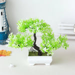 Artificial Bonsai Tree – Small Potted Fake Plant for Home, Office, and Garden Decor