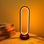 Modern Ring LED Bedside Lamp – 3-Color Dimmable Night Light for Bedroom & Living Room