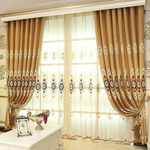 Light Luxury Modern Embroidered Curtains for Bedroom & Living Room – Multi-Color