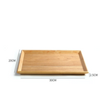 Water Willow Wooden Tray - Rectangular Tea & Serving Tray 