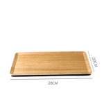 Water Willow Wooden Tray - Rectangular Tea & Serving Tray 