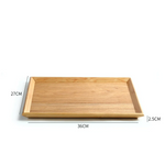 Water Willow Wooden Tray - Rectangular Tea & Serving Tray 