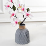 Modern Imitation Ceramic Flower Vase – Nordic Style Plastic Vase for Home Decoration