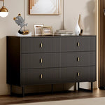 Modern 6-Drawer Dresser – Large Double Storage Organizer for Bedroom