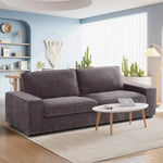 Chenille Loveseat Sofa Couch – Modern Comfy Deep Seat with Removable Cushions