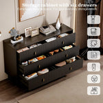 Modern 6-Drawer Dresser – Large Double Storage Organizer for Bedroom