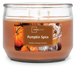 Pumpkin Spice Scented 3-Wick Candle –  Warm Fall Fragrance