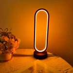 Modern Ring LED Bedside Lamp – 3-Color Dimmable Night Light for Bedroom & Living Room