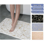 Modern Rectangular Washable Bath Mat – Non-Slip Area Mat