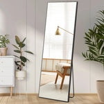 Versatile Full Body Floor Mirror -HD Nano Glass with Aluminum Alloy Frame