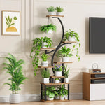 8-Tier Indoor Plant Stand with Grow Lights