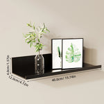 Aluminum Alloy Floating Wall Shelves – No Drilling, Modern Storage Rack for Living Room, Bedroom, and Bathroom