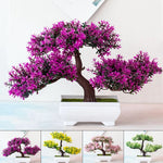 Artificial Bonsai Tree – Small Potted Fake Plant for Home, Office, and Garden Decor