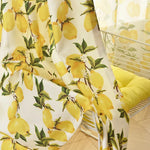 Small Fresh Style Lemon Print Window Screen