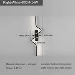 Modern Minimalist LED Strip Wall Light | Bedside Wall Sconce for Bedroom & Living Room