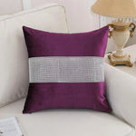 Luxurious Velvet Diamond Pillow Cover – Shining Decorative Throw Cushion