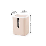 Compact Mini Desktop Waste Bin - Plastic Tabletop Trash Can