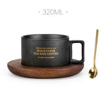 Stylish Ceramic Mug with Spoon - Creative Porcelain Cups for Coffee