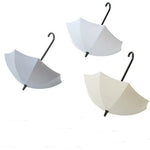 3Pcs Creative Umbrella Shape Storage Hooks - Self-Adhesive Wall Décor