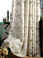 New Modern Simple Romantic Vine Print Curtains – Living Room & Bedroom