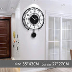 Vintage Wood Wall Clock - Fashionable Modern Art Quartz Clock