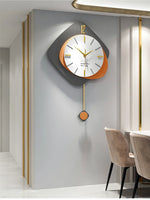 Nordic Three-Storey Swing Wall Clock - Silent Luxury 3D Design