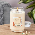  Vanilla Scented Large Glass Jar Candle –  Long-Lasting Burn