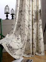 Modern Elegant Vine Curtains - Simple Design for Living Room and Bedroom