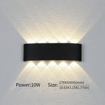  LED Wall Light - Modern Up/Down Fixture with Adjustable Wattage (2W-10W) 