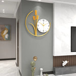 Modern Barley Wall Clock - Decorative Art Horologe for Home