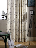 Modern Elegant Vine Curtains - Simple Design for Living Room and Bedroom