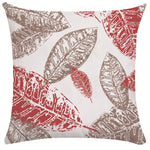 Coffee-Colored Plant Series Pillow Cover – Single-Sided Print