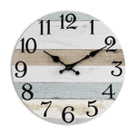 Vintage Wooden Wall Clock – 10-Inch Round Silent Analog Clock