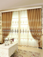 Light Luxury Modern Embroidered Curtains for Bedroom & Living Room – Multi-Color