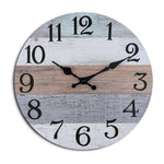 Vintage Wooden Wall Clock – 10-Inch Round Silent Analog Clock