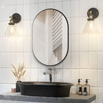 Oval Bathroom Vanity Mirror - Wall Hanging