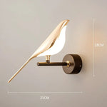 Modern LED Magpie Bird Wall Lamp | Art Decorative Lighting for Bedside, Bedroom, Living Room