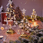 LED Christmas Tree Table Lamp – Battery-Powered Modern Crystal Desk Decor Light