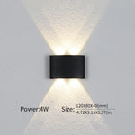  LED Wall Light - Modern Up/Down Fixture with Adjustable Wattage (2W-10W) 