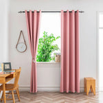 Blackout Curtains with Black -Thin and Light Drapery Panel for Bedroom, Office, Meeting Room