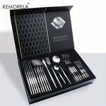 24Pcs Golden Stainless Steel Cutlery Set 