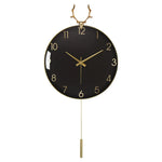 Nordic Luxury Swing Wall Clock - Minimalist Modern Circular Design