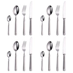 Hammered Stainless Steel Cutlery Set – Luxury Tableware for Every Occasion