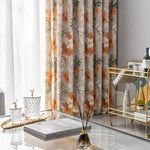 Modern Minimalist Polyester Cotton Printed Curtains – Grommet Top