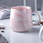 Nordic Marble Pattern Ceramic Mug - Elegant  Coffee Cup 