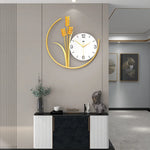 Modern Barley Wall Clock - Decorative Art Horologe for Home