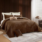 Corduroy King Bedding Set - Cozy 3-Piece Quilt