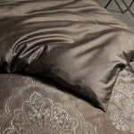 Luxurious Egyptian Cotton Duvet Cover Set - Mocha Elegance