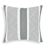 Nordic Gray White Geometric Pillowcase – Customizable Home Decor Cushion Cover for Living Room Sofa